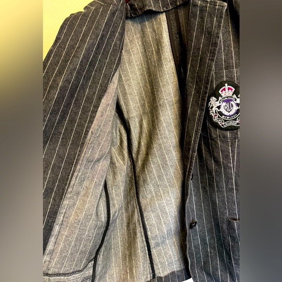 Lauren Ralph Lauren Pinstripe Blazer with crest ⚜️✨ - Picture 6 of 8
